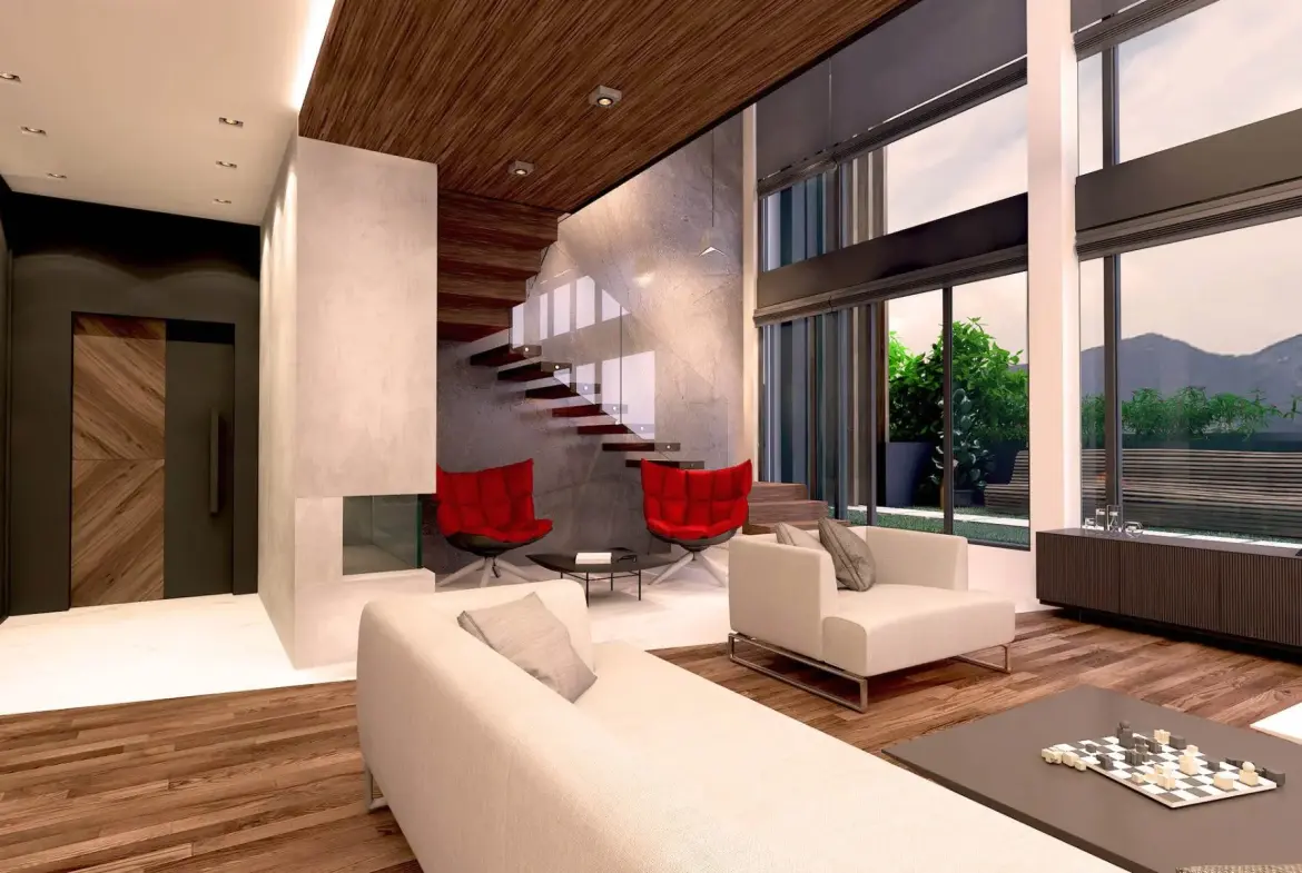 A detached penthouse with a homely feel