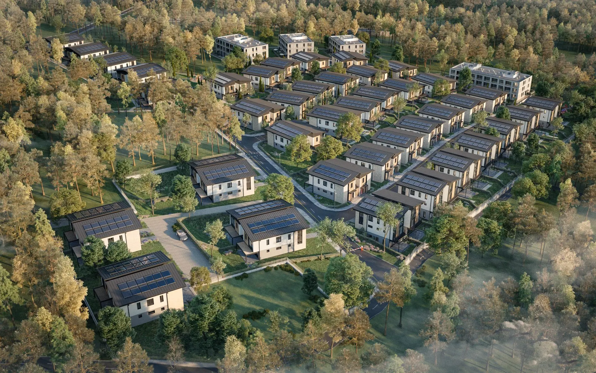 Single-family house in a new luxury gated residential complex