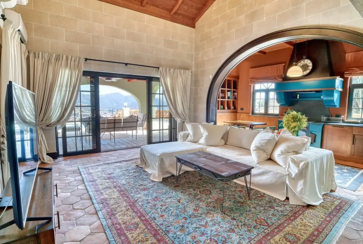A unique villa with a pool