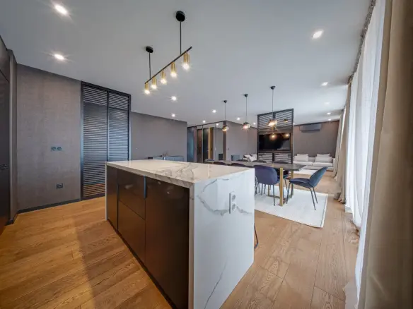 Designer two-bedroom apartment in the prestigious A3 building on Bulgaria Blvd. for sale
