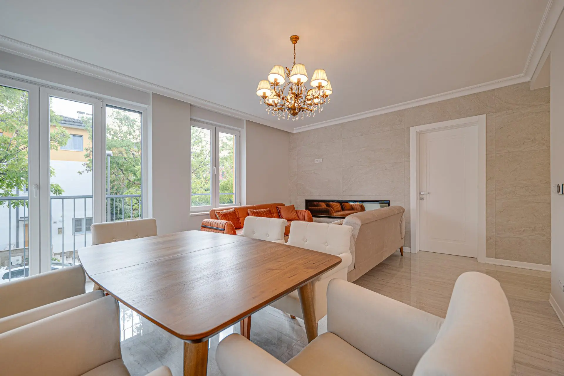 New four-bedroom apartment in a gated community for sale