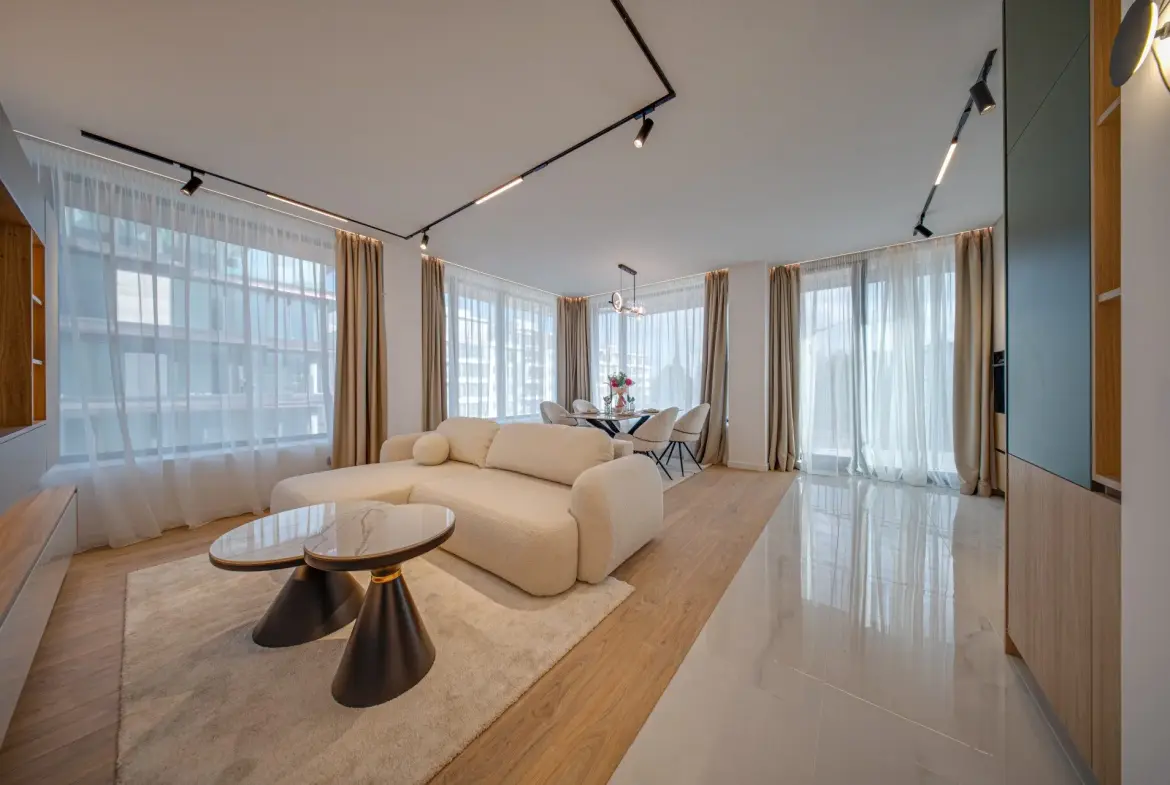 Luxurious two-bedroom apartment in an iconic, innovative building Kosher