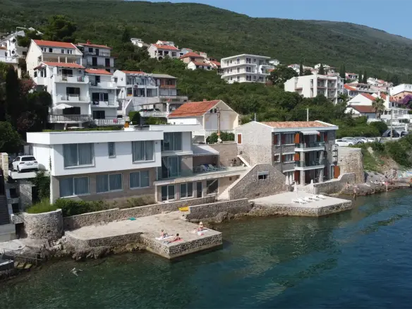 Modern Seafront Villa in Krasici: Your Luxurious Coastal Retreat