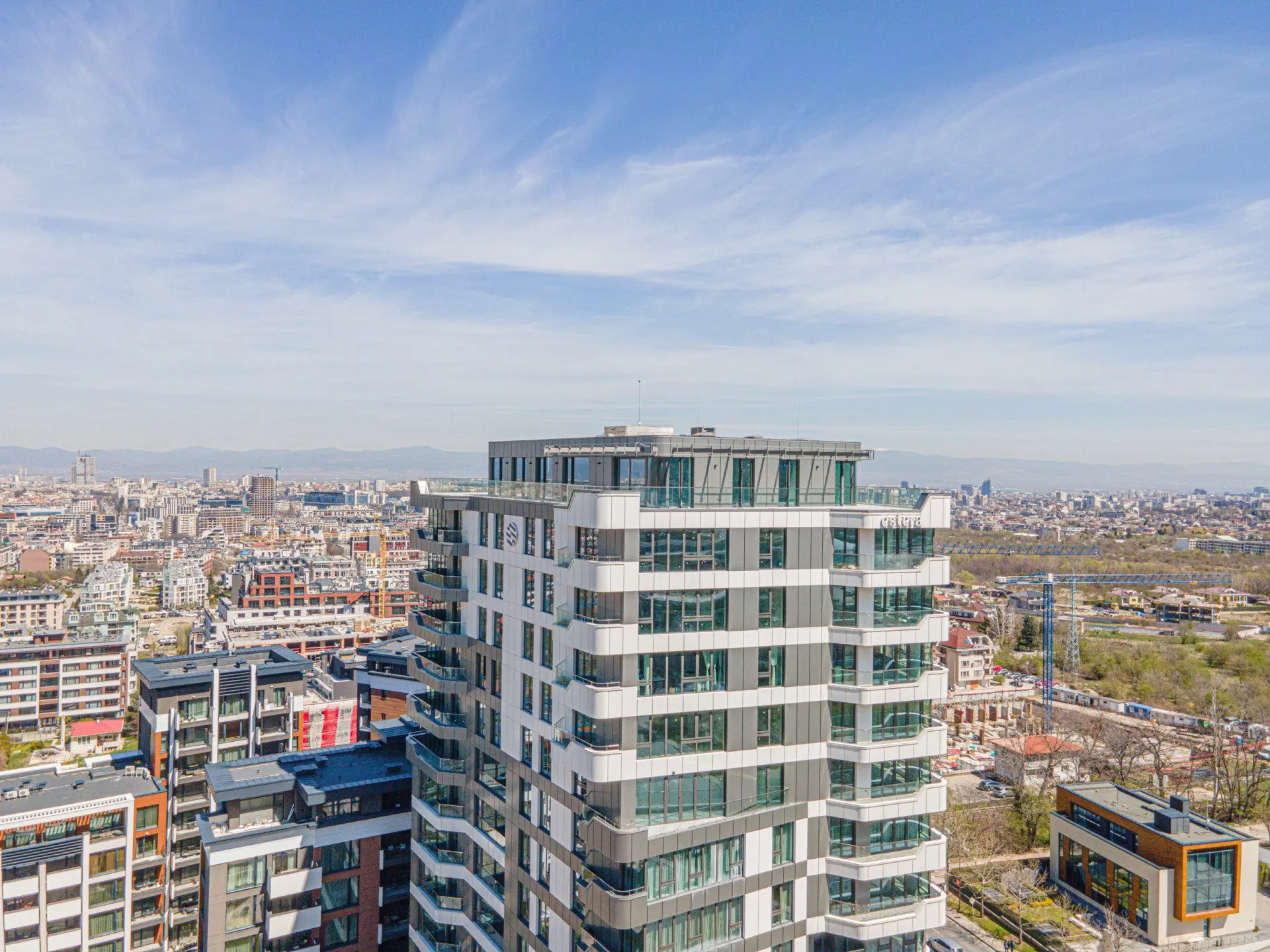 Luxury penthouse in a multifunctional building