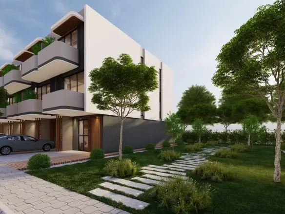 Townhouse for Sale in La Dimora Residence | B-4 Middle Single Row with Garden & Community Views