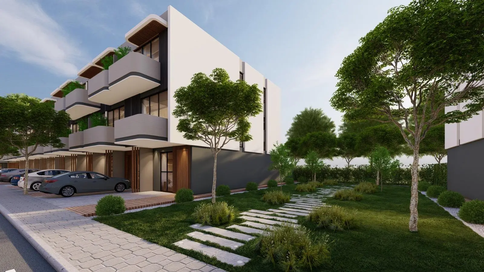 4-Bedroom Townhouse for Sale in La Dimora Residence | C-11 Middle Single Row with Garden & Community Views