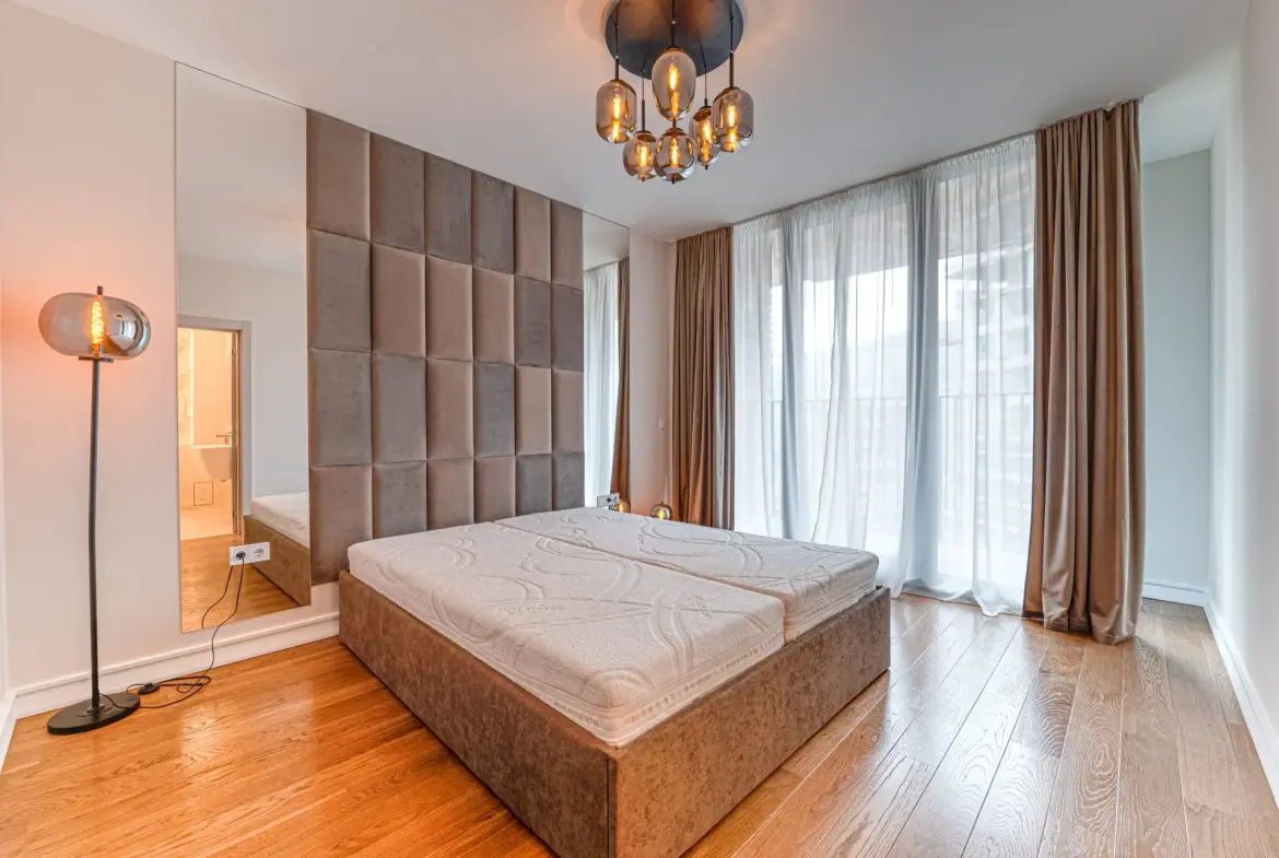 Elegantly furnished two bedroom apartment in a modern architectural building for sale