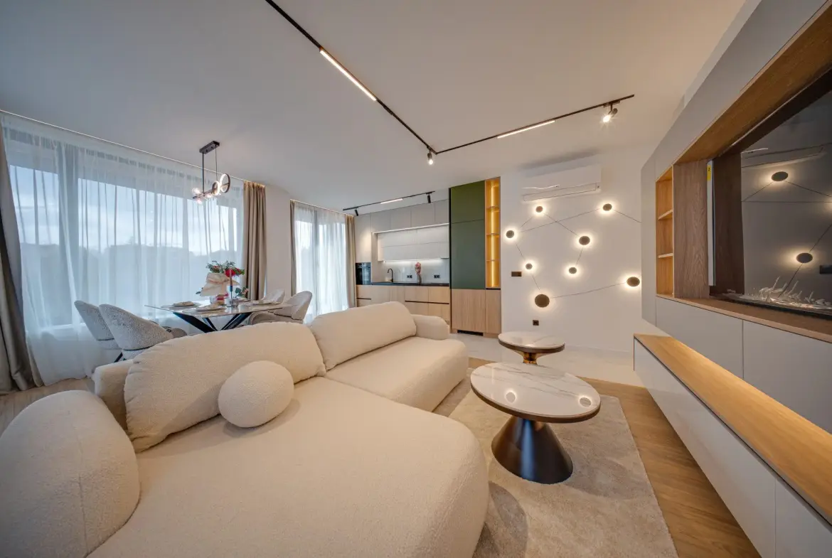 Luxurious two-bedroom apartment in an iconic, innovative building Kosher
