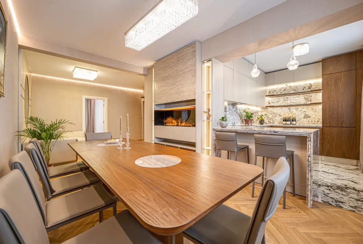 Designer three-bedroom apartment on Sofia’s prestigious Saborna street