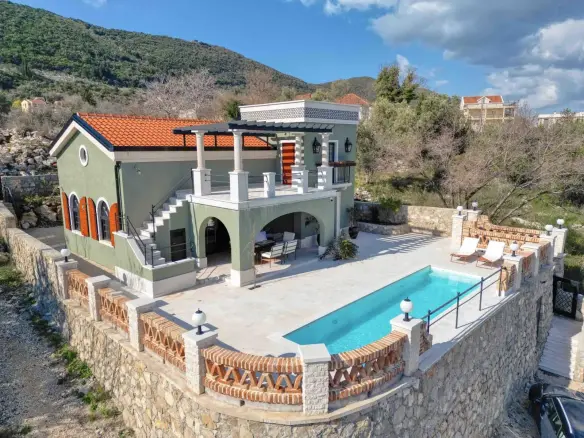 A unique villa with a pool