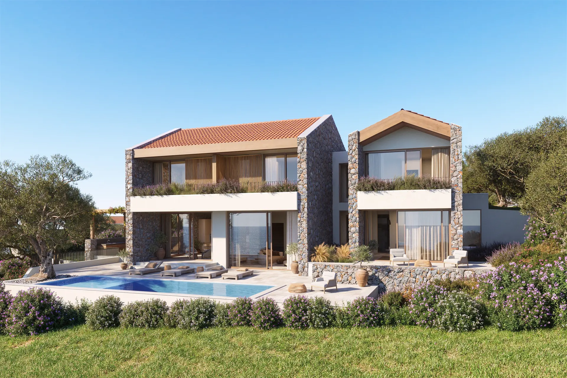 Prime Location Villa overlooking the first holes of the golf course and Adriatic Sea