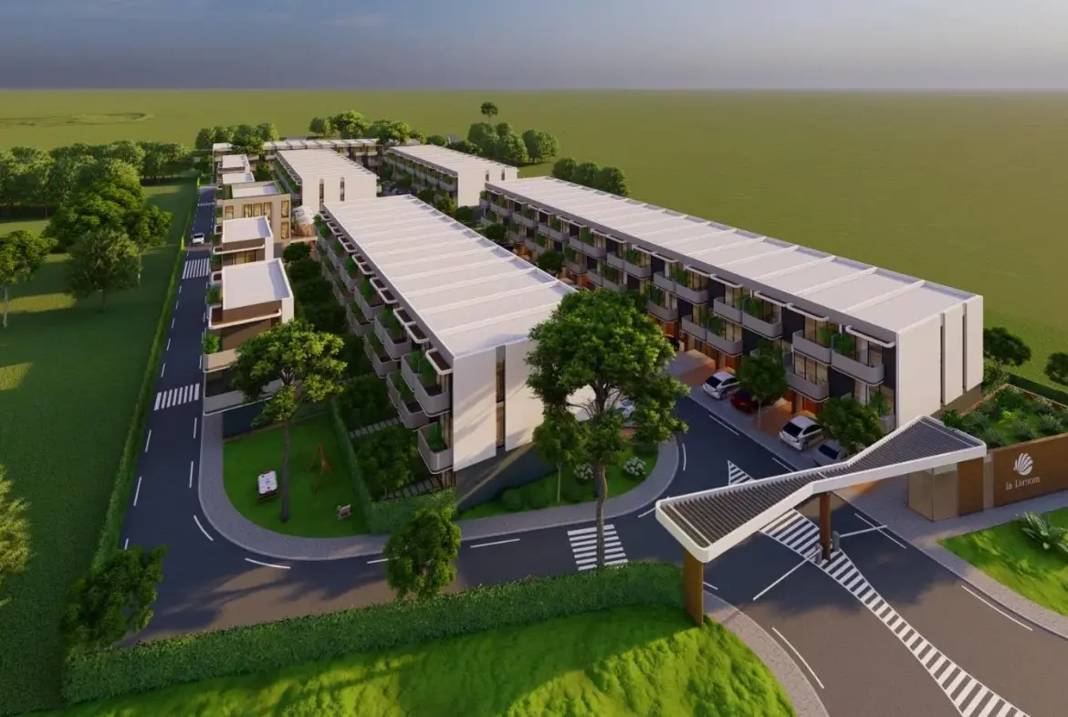 4-Bedroom Townhouse for Sale in La Dimora Residence | C-2 Middle Single Row with Garden & Community Views