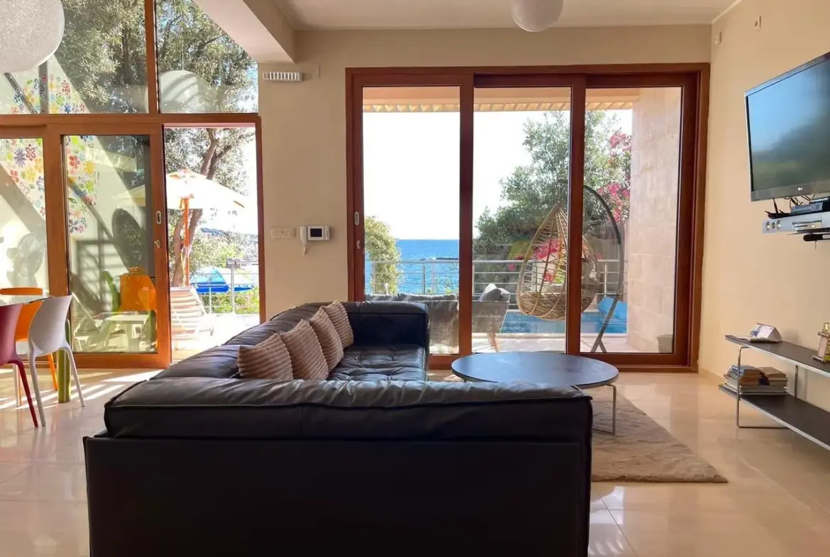 Unique Property: Modern Seafront Villa with Private Sea Access
