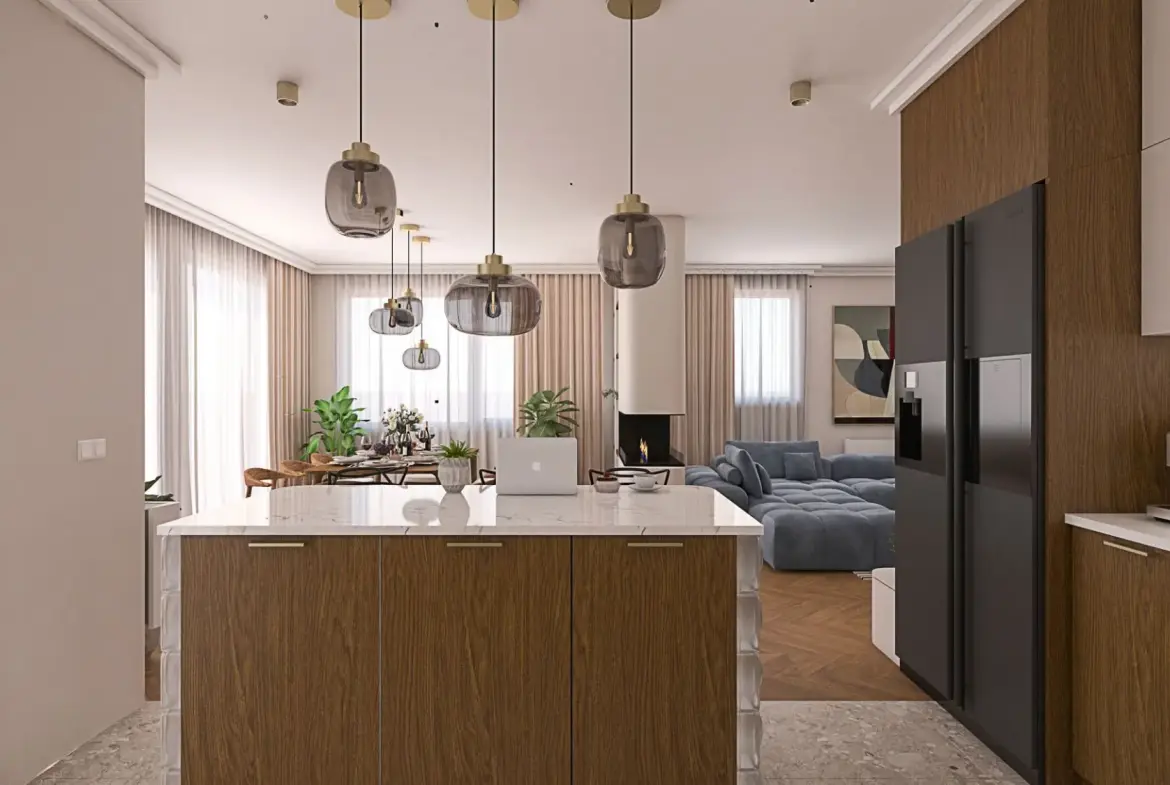 New detached house with modern architecture and high-class execution