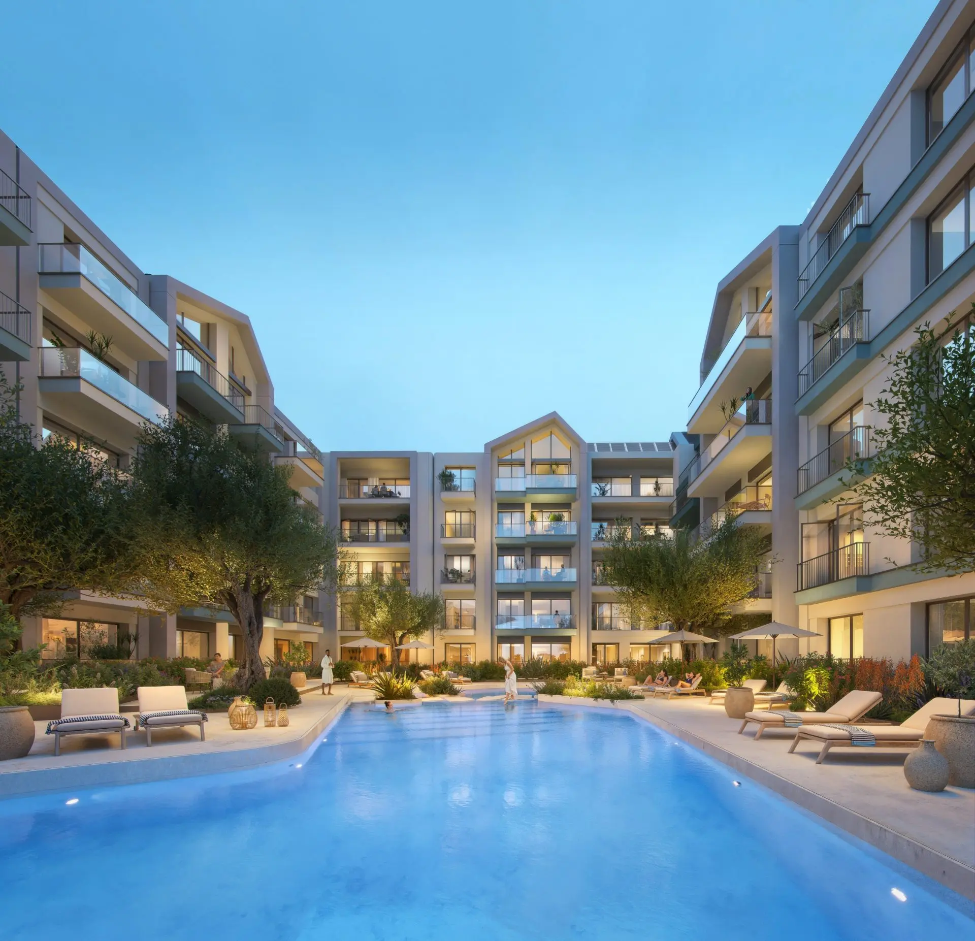 Two-bedroom apartment on fourth floor in the newest neighborhood in the heart of Porto Montenegro