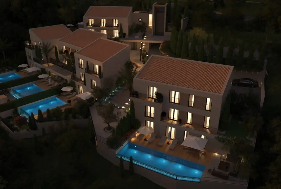 Villa at the stunning, green, private resort in Budva