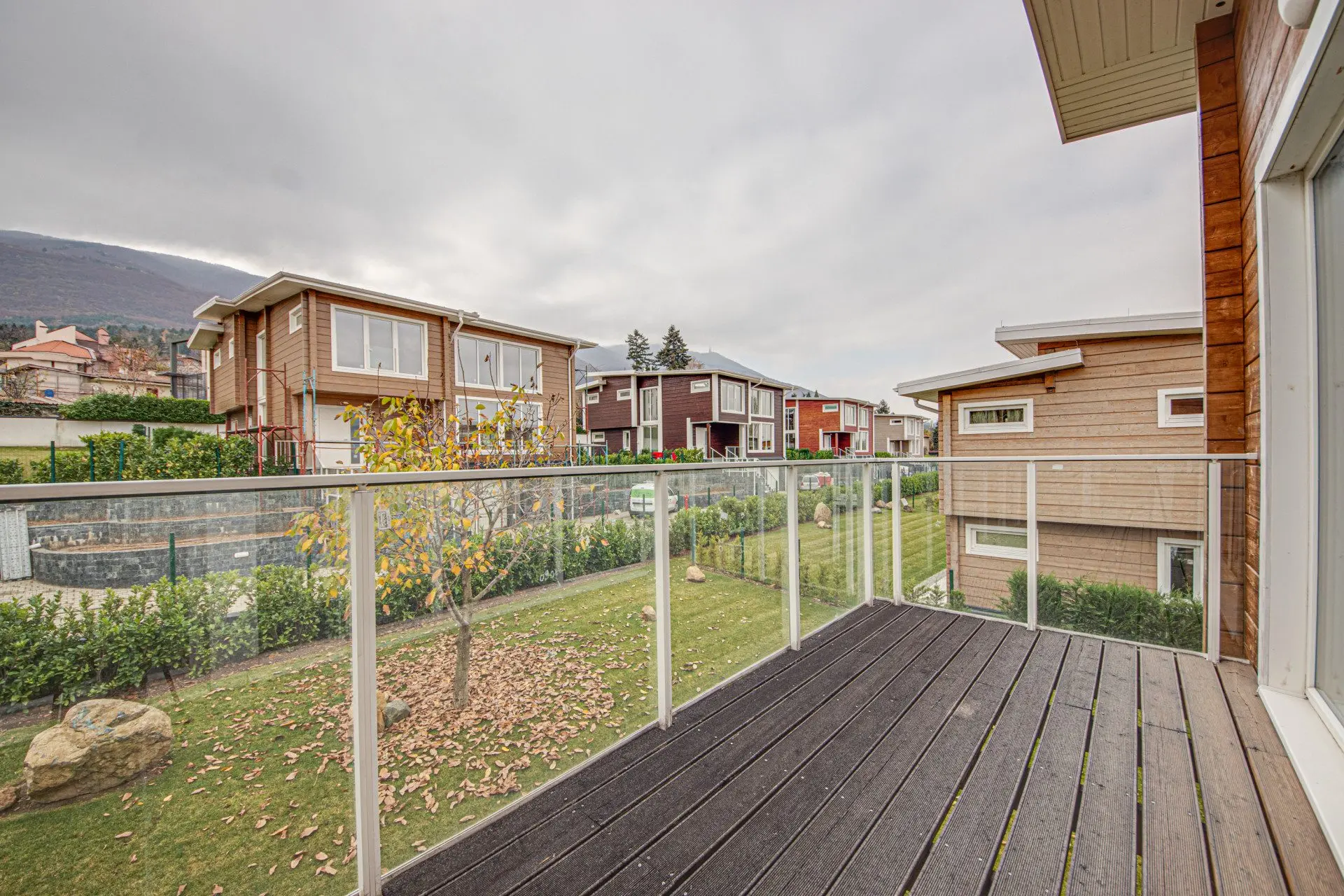 New house with a beautiful yard and amazing views in a complex in Boyana district for sale