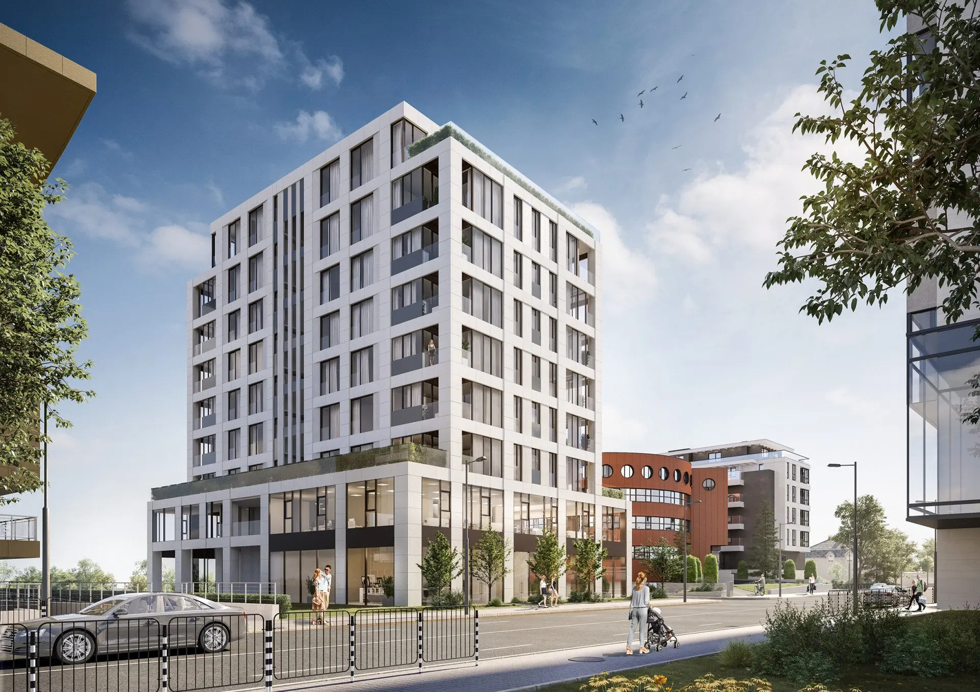 Three-bedroom apartment in a building 5 minutes from Paradise Mall