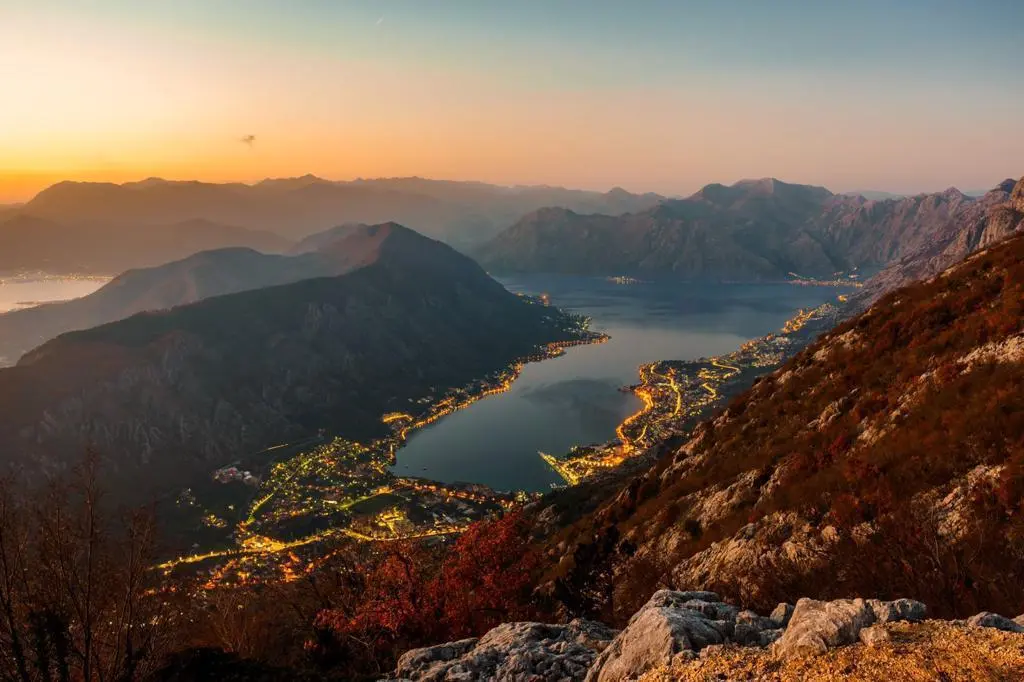 An exceptional Mediterranean villa, with panoramic sea and mountain views across Kotor Bay