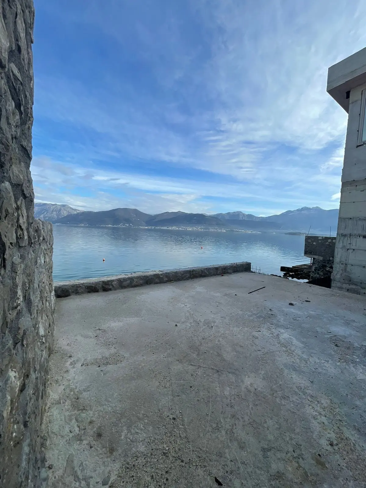 New Family Villa First Line to the sea, Under Construction in Krasici, Lustica Peninsula