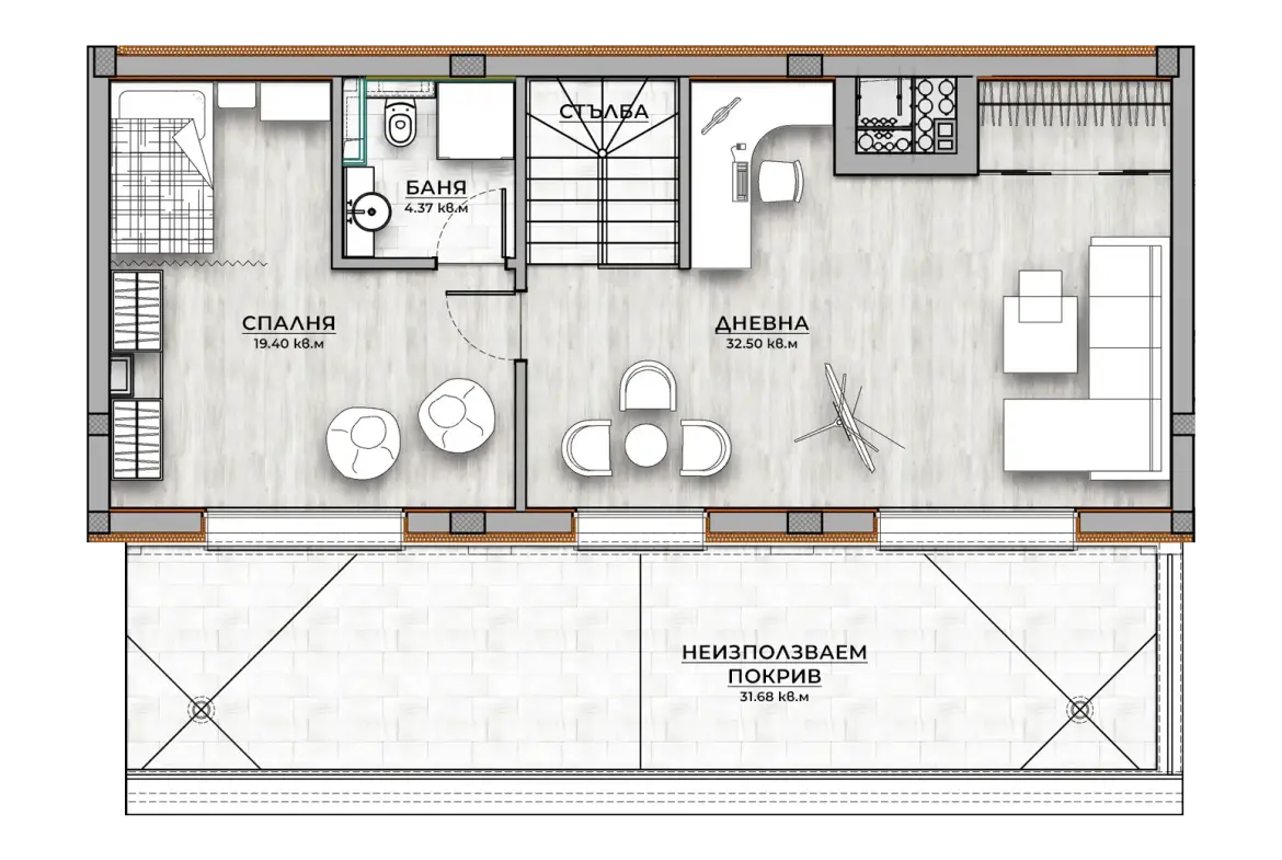 Multi-room apartment in a new elegant building on Cherni Vrah Blvd. for sale