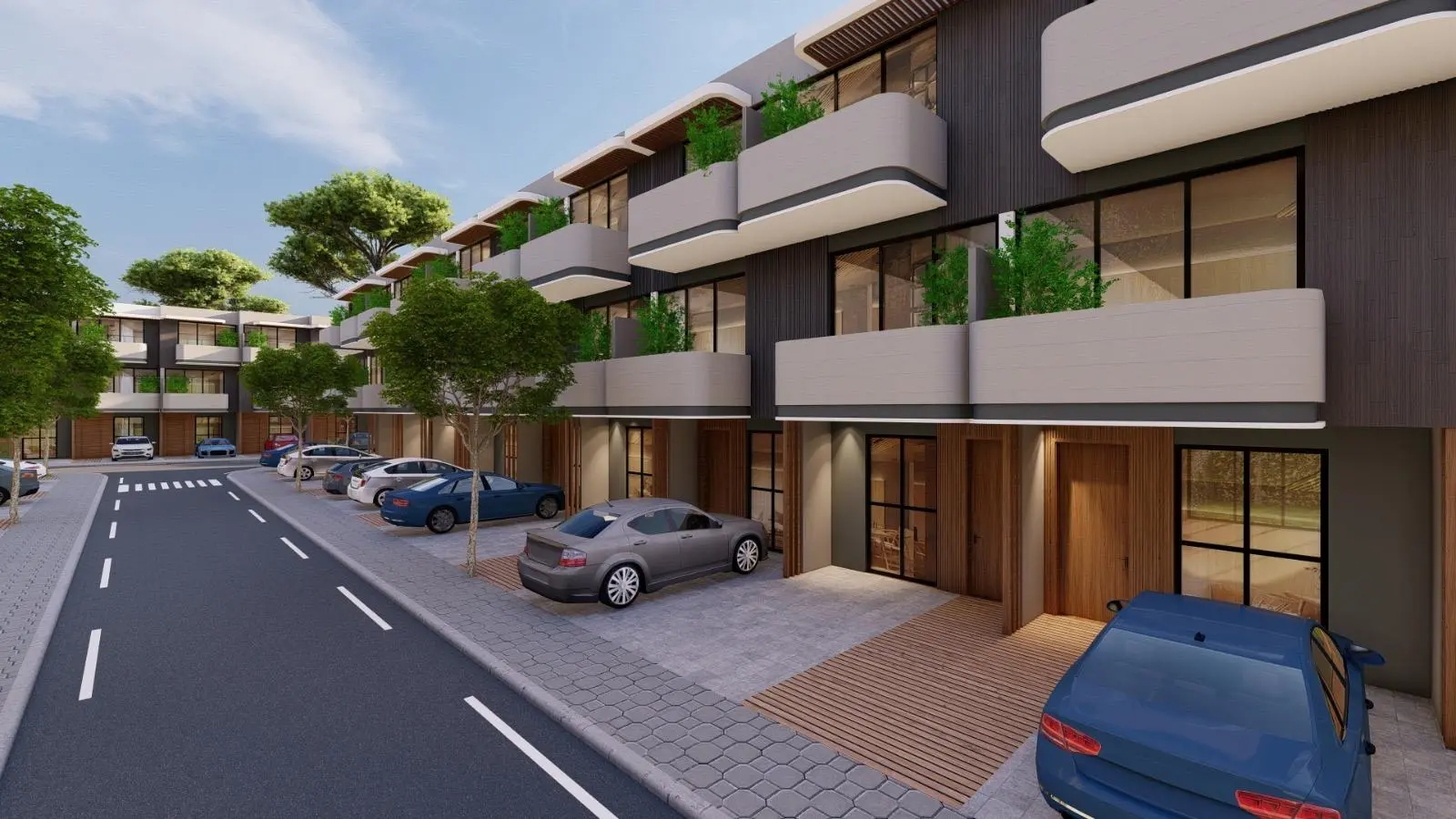 4-Bedroom Townhouse for Sale in La Dimora Residence | C-2 Middle Single Row with Garden & Community Views