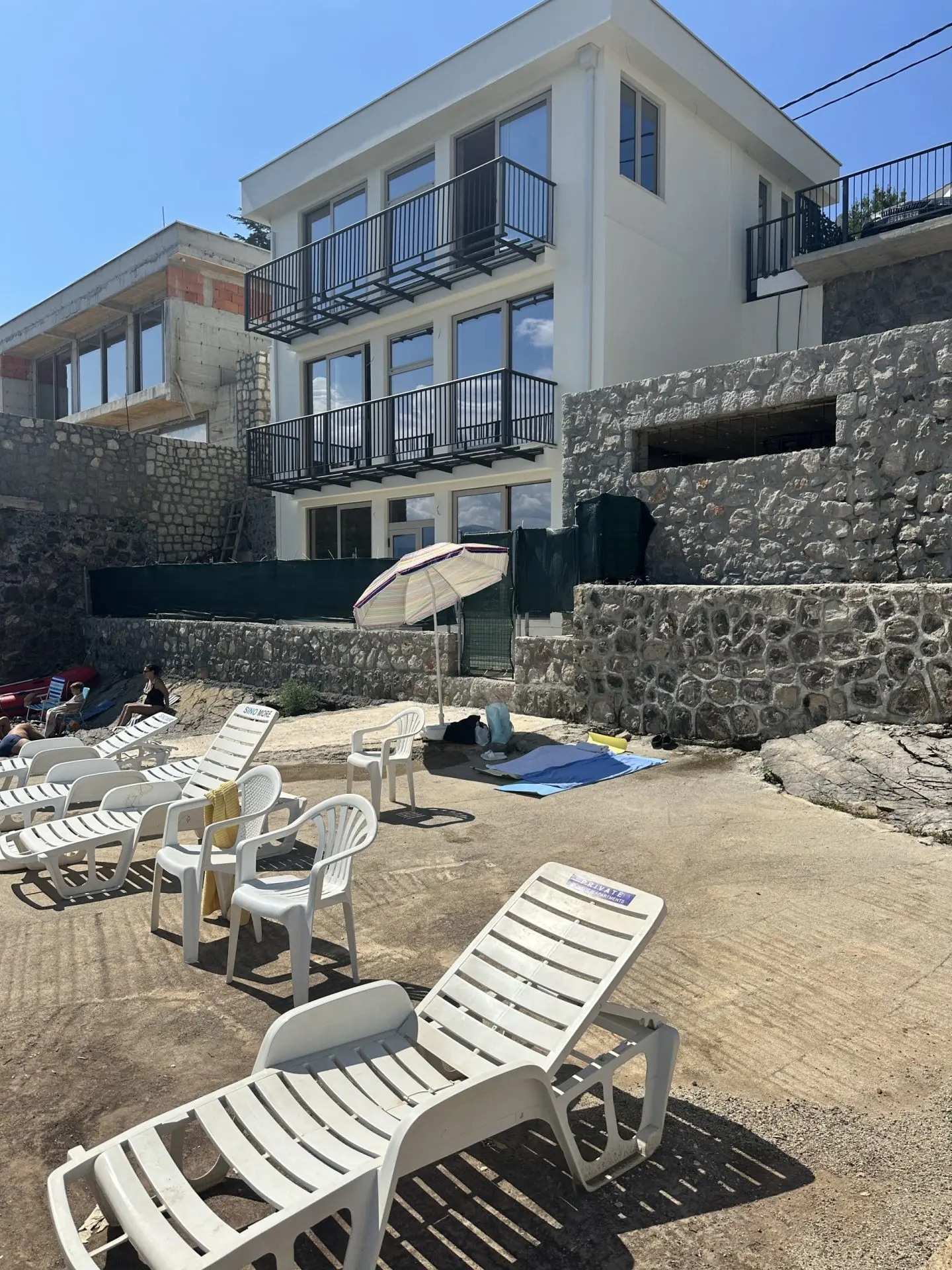 New Family Villa First Line to the sea, Under Construction in Krasici, Lustica Peninsula