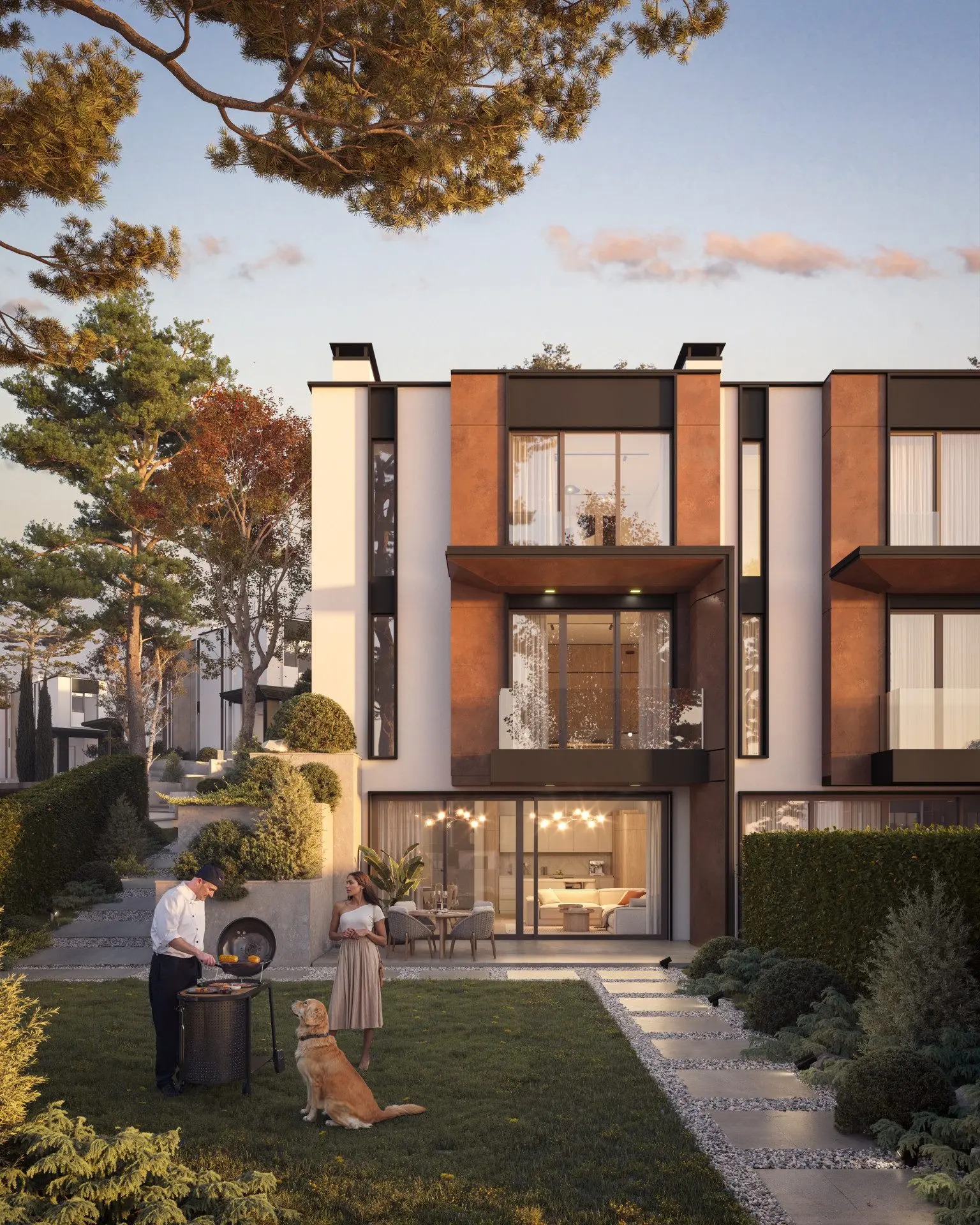 Terraced house in a luxury gated residential complex in the Kambanite area.