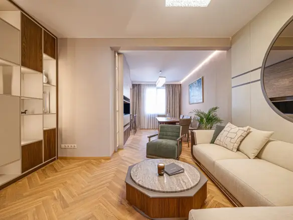 Designer three-bedroom apartment on Sofia’s prestigious Saborna street