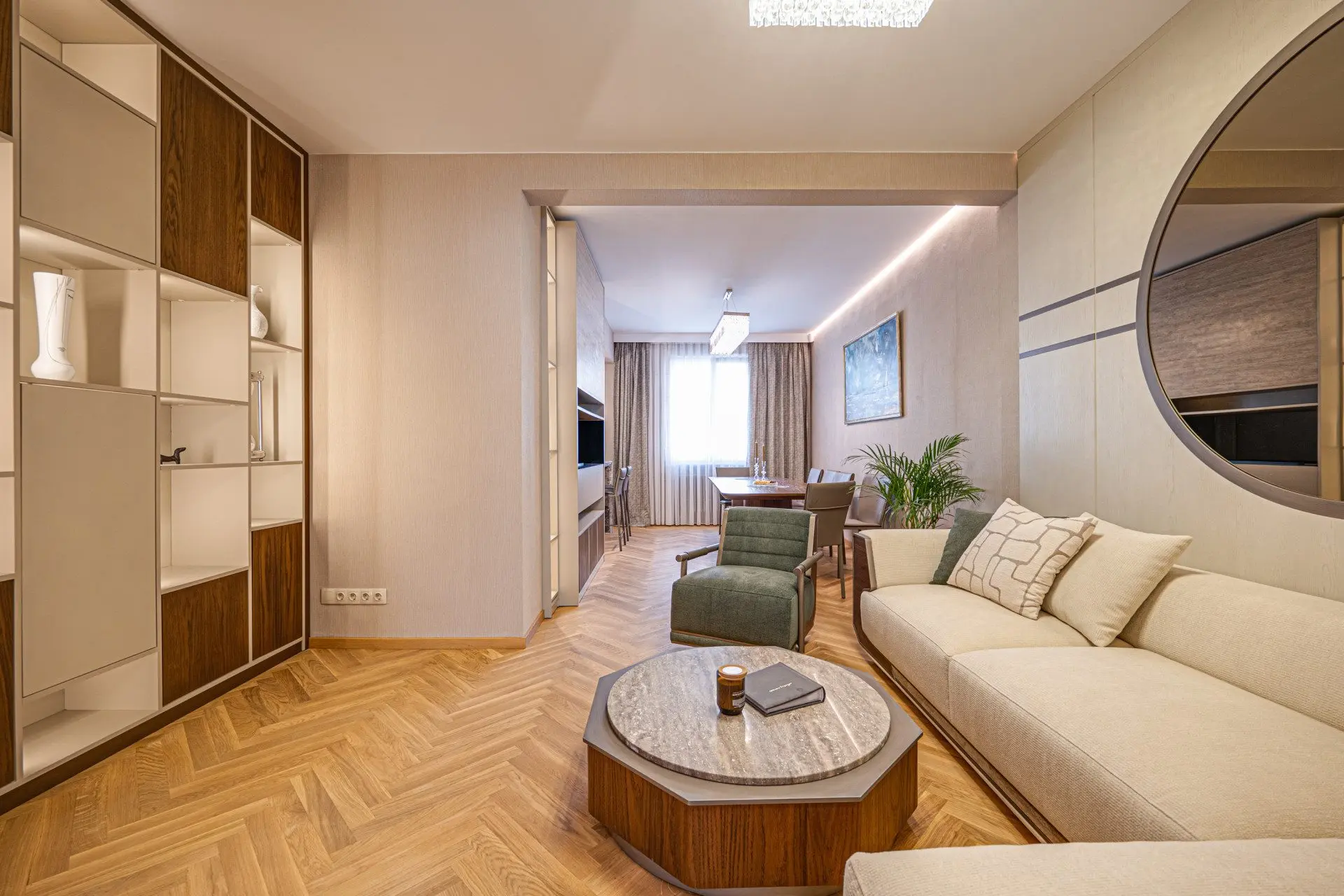Designer three-bedroom apartment on Sofia’s prestigious Saborna street