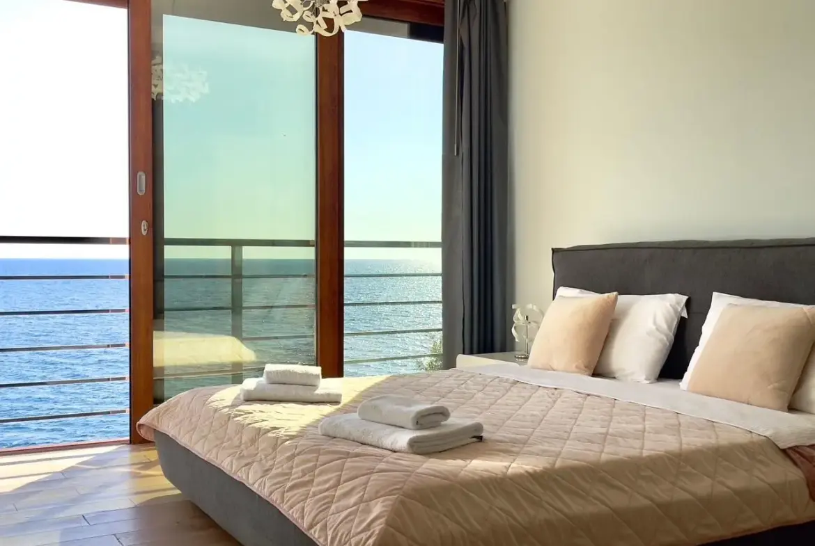 Unique Property: Modern Seafront Villa with Private Sea Access