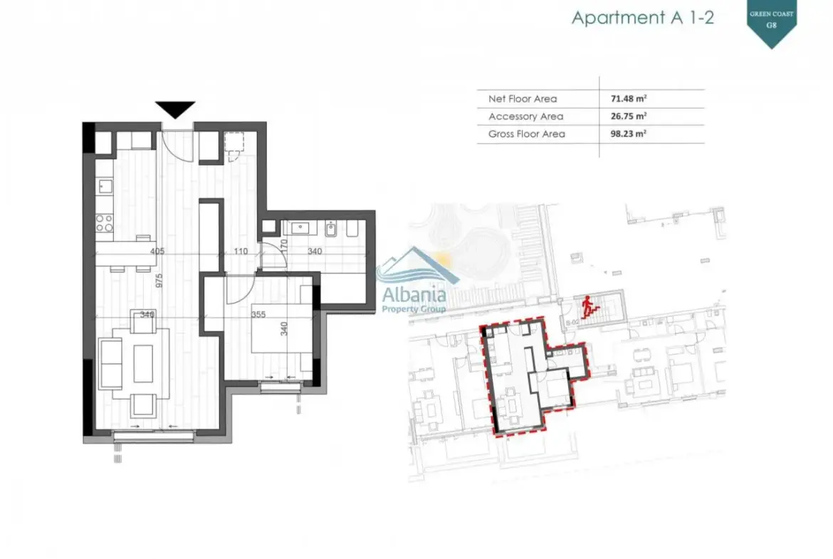 Apartment For Sale In Green Coast 2, Dhermi Vlore Albania