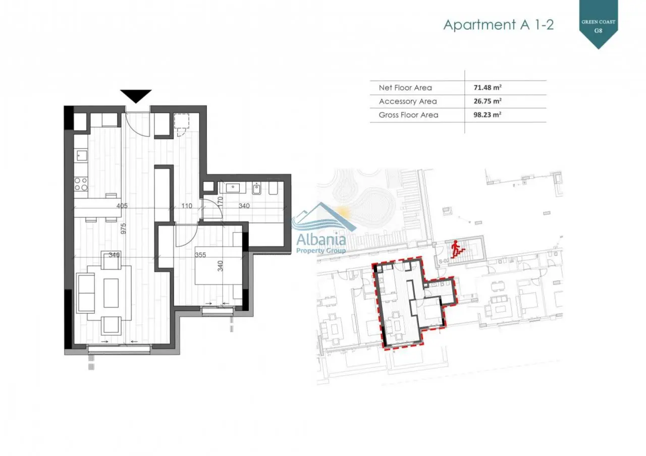 Apartment For Sale In Green Coast 2, Dhermi Vlore Albania