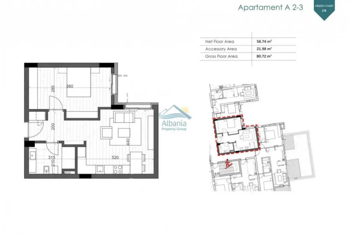 Apartment For Sale In Palasa Dhermi, Vlora Albania