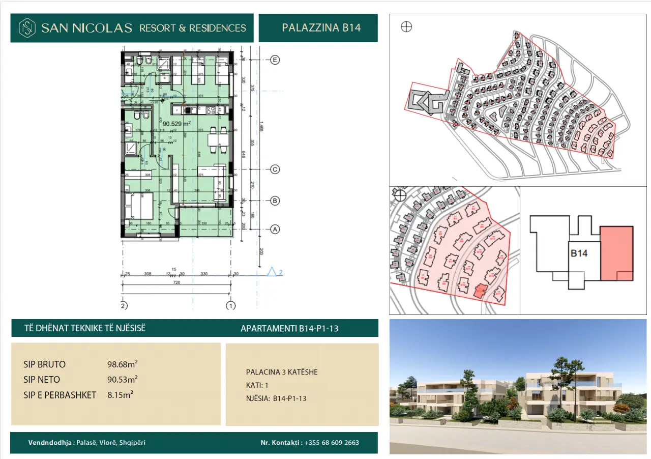 Under Construction Apartments For Sale In Dhermi Vlore, Albanian Riviera