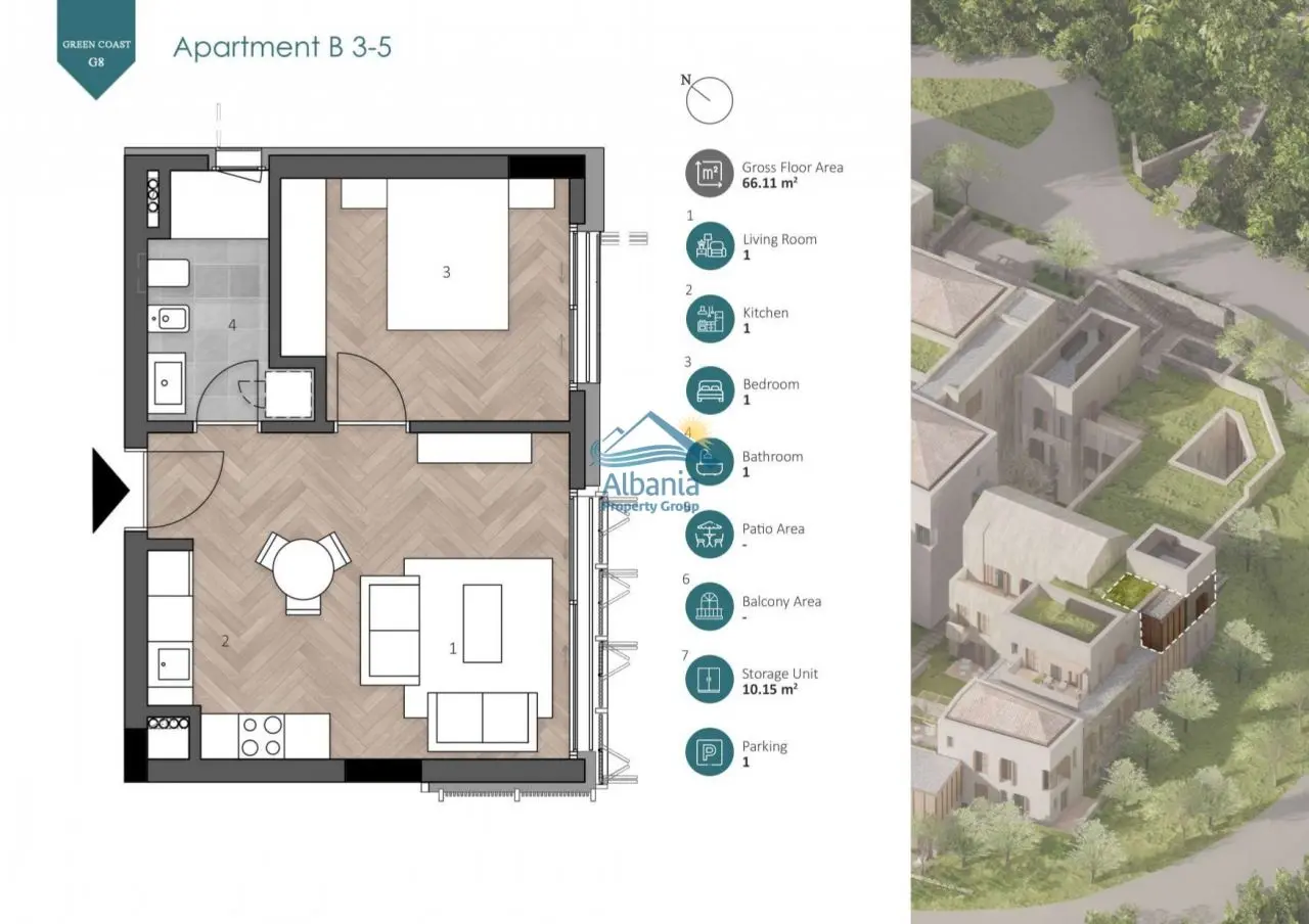 One Bedroom Apartment For Sale In Dhermi Vlore Albania
