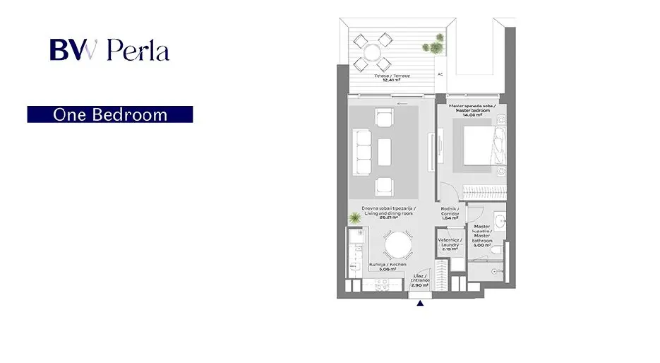 1-Bedroom Apartment, 71 m² – Belgrade Waterfront, Savski venac, Belgrade
