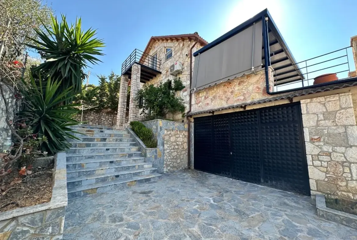 Stone Villa For Sale In Saranda Albania With Panoramic Sea Views