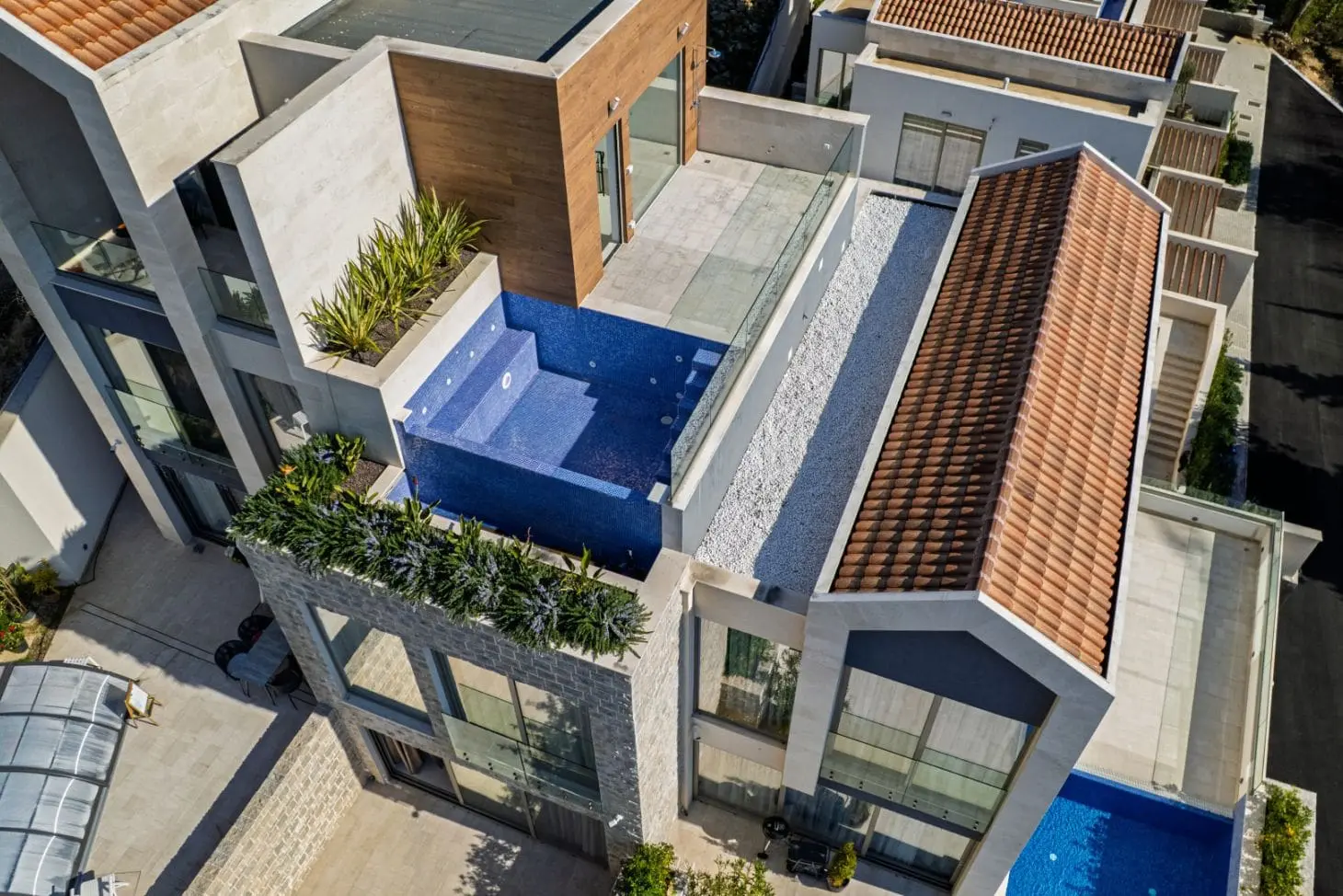 Lastva Park Townhouses Tivat: Premium 240-350m² Homes with Private Pools