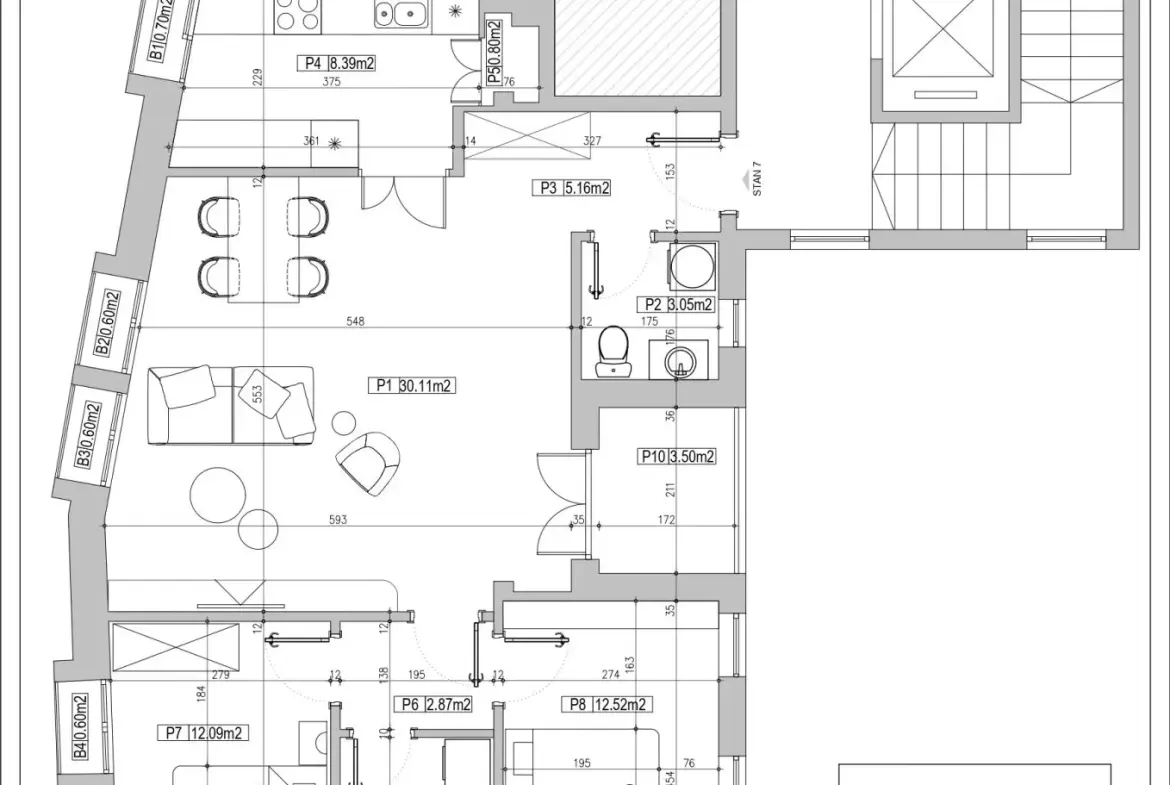 2-Bedroom Apartment, 87 m² – Zahumska, Zvezdara, Belgrade