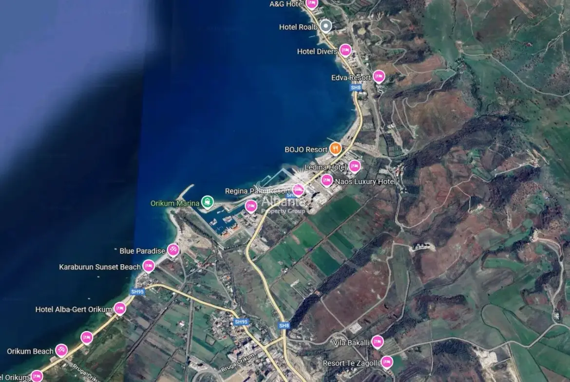 Land For Sale Near The Beach In Radhime Vlore Albania