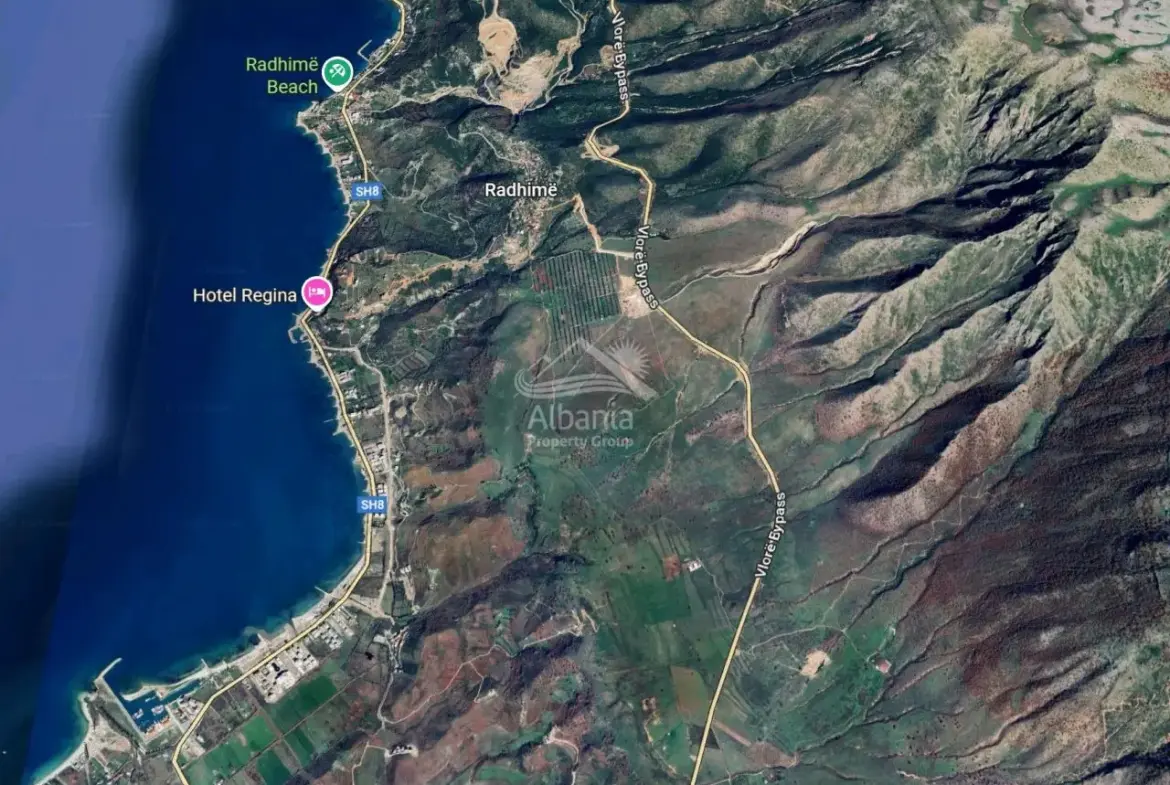 Land With Sea View For Sale In Radhime Vlore Albania