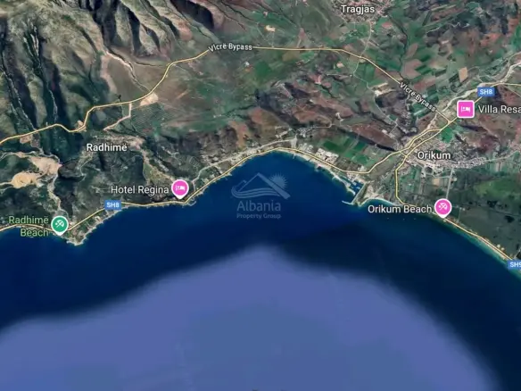 Land With Sea View For Sale In Radhime Vlore Albania