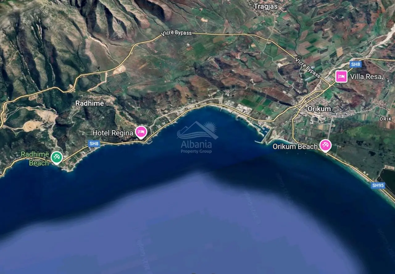 Land With Sea View For Sale In Radhime Vlore Albania