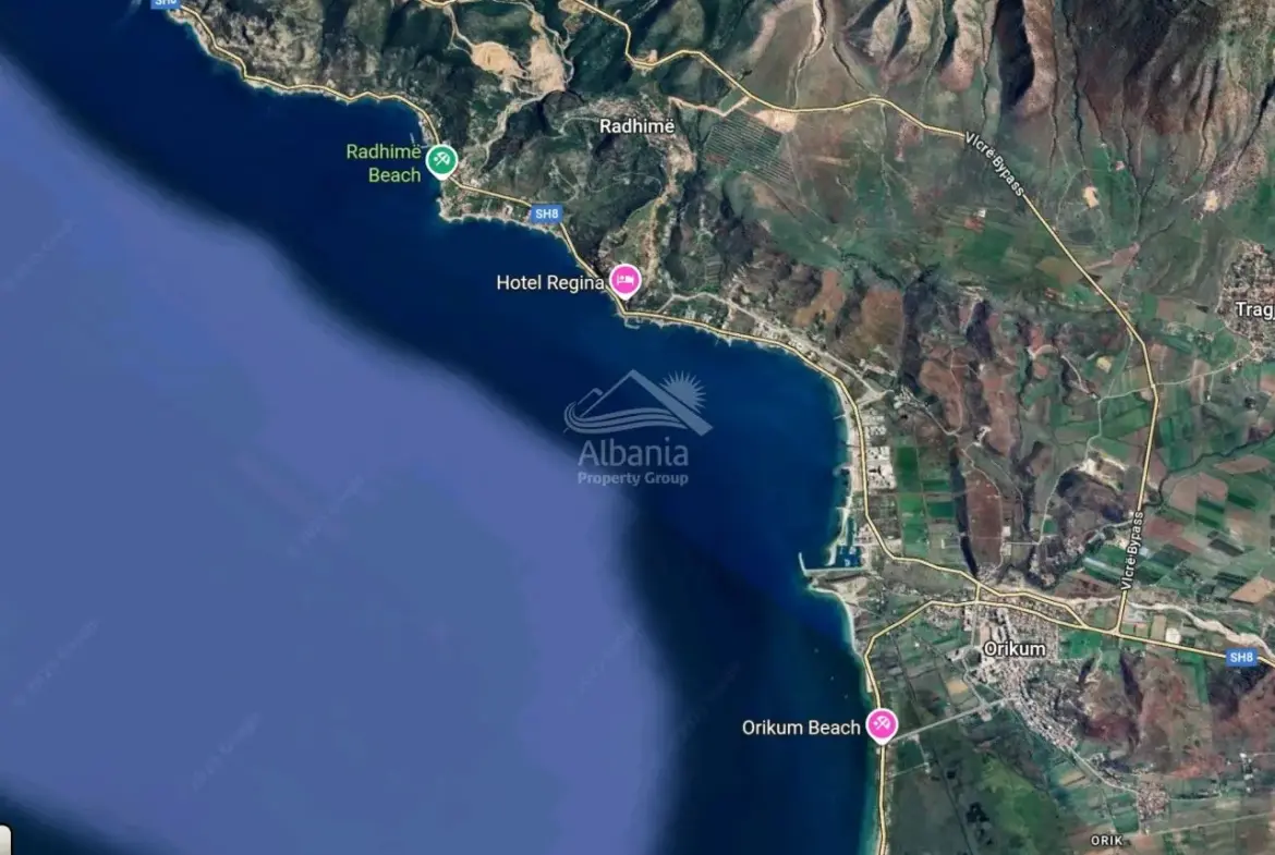 Land With Sea View For Sale In Radhime Vlore Albania