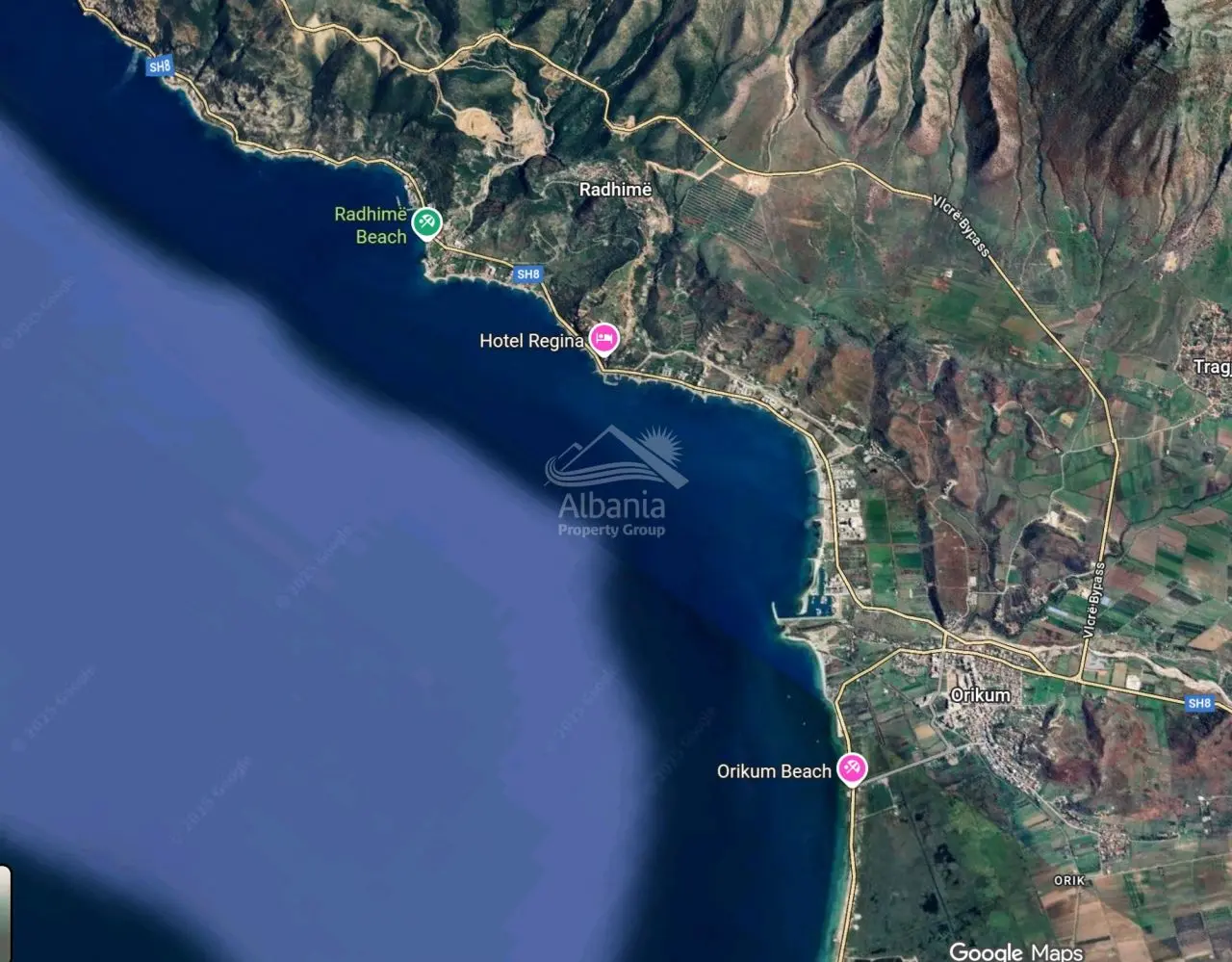 Land With Sea View For Sale In Radhime Vlore Albania