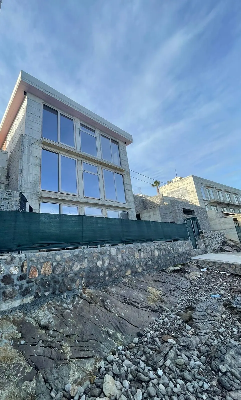 New Family Villa First Line to the sea, Under Construction in Krasici, Lustica Peninsula