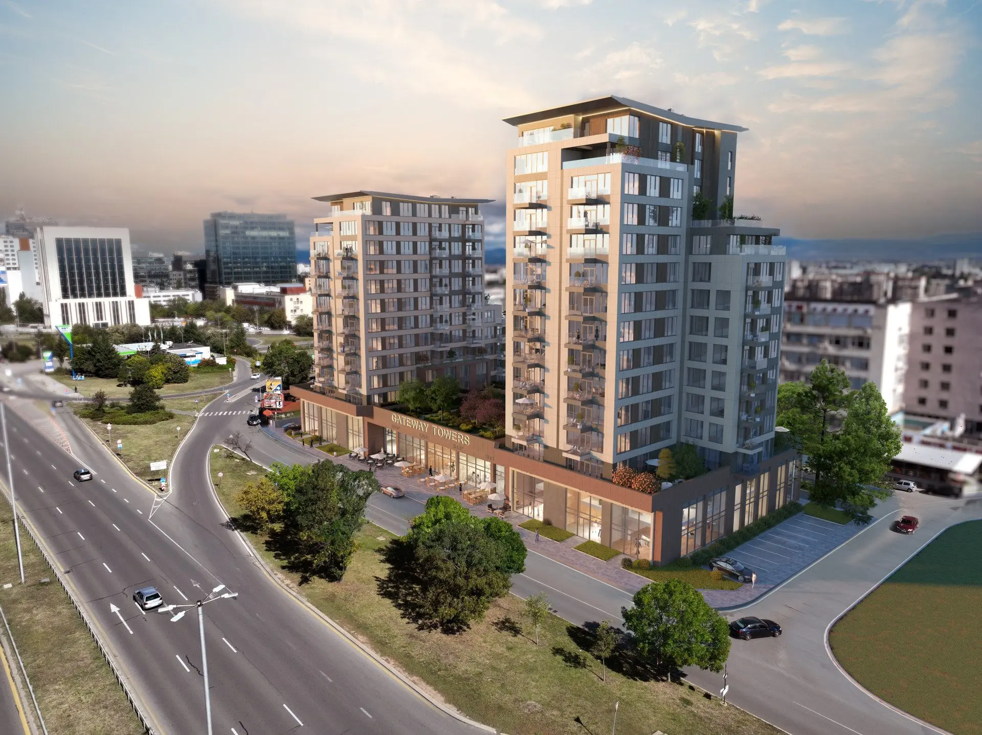 Representative showroom in the newly built GATEWAY TOWERS residential building on Tsarigradsko shose Blvd.
