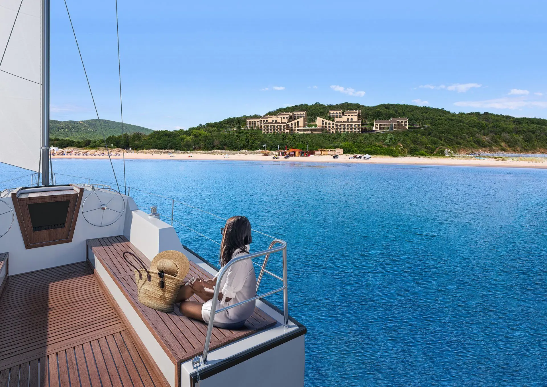 Townhouse in a five-star complex on the seashore