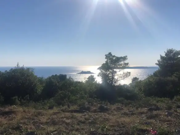 Urbanized land with a sea view for sale
